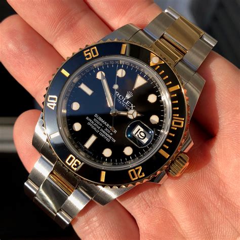 rolex submariner two tone black